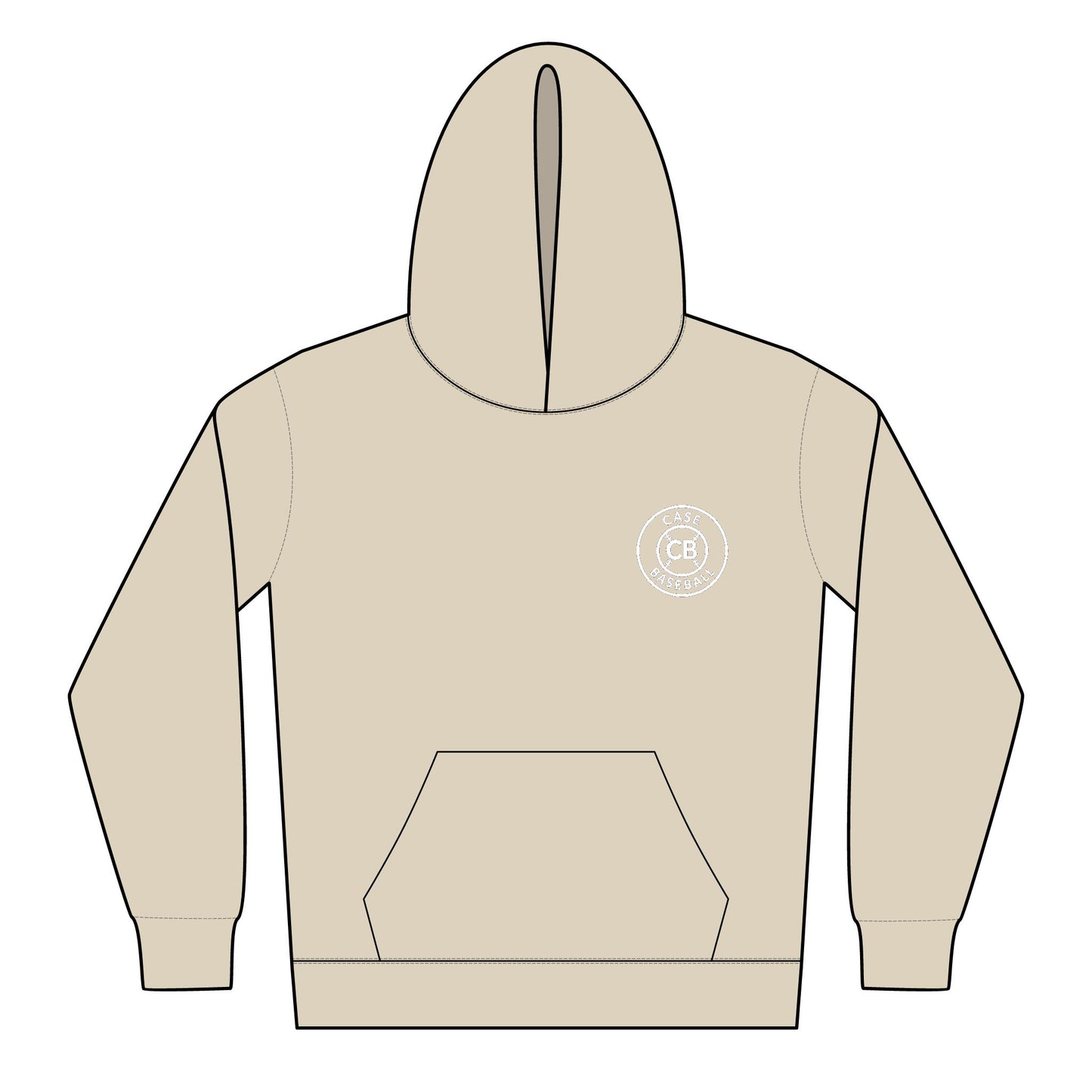 Case Baseball Logo Youth Midweight Hooded Sweatshirt