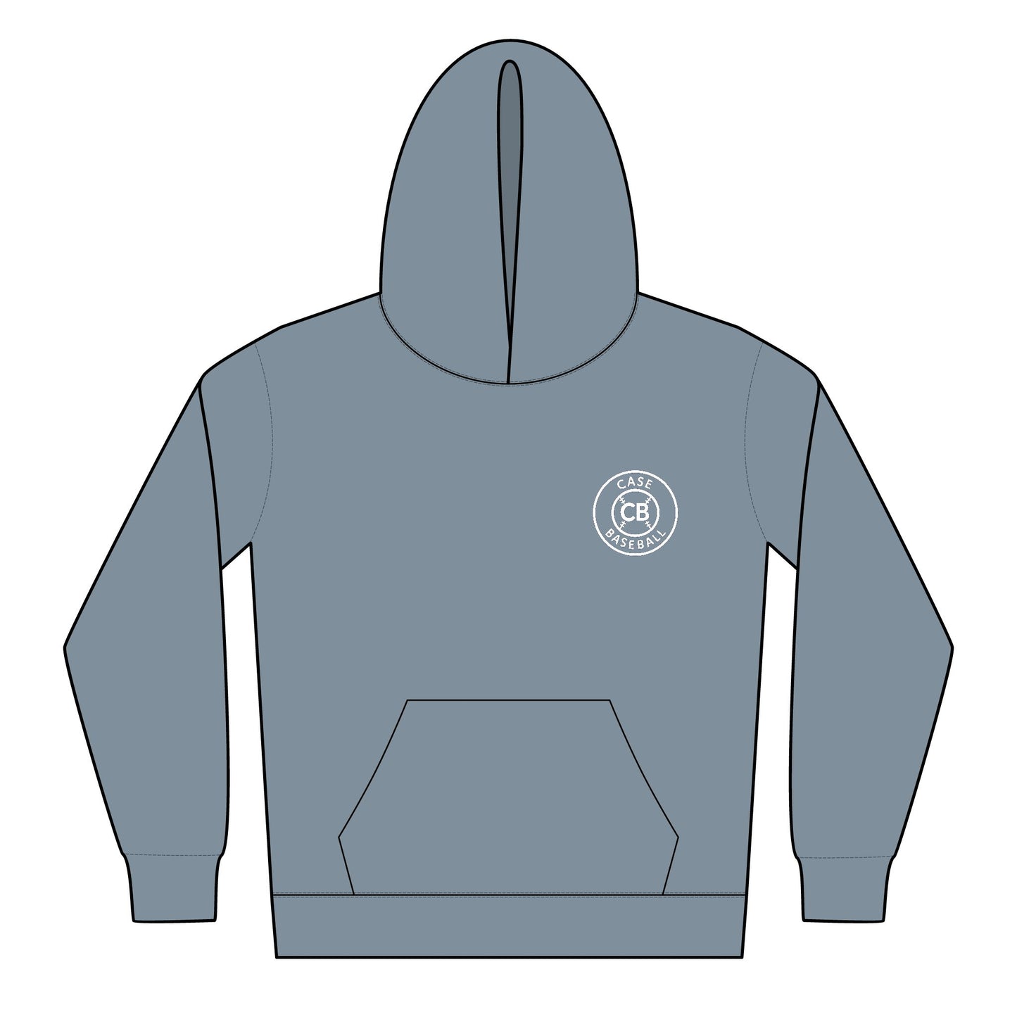Case Baseball Logo Youth Midweight Hooded Sweatshirt
