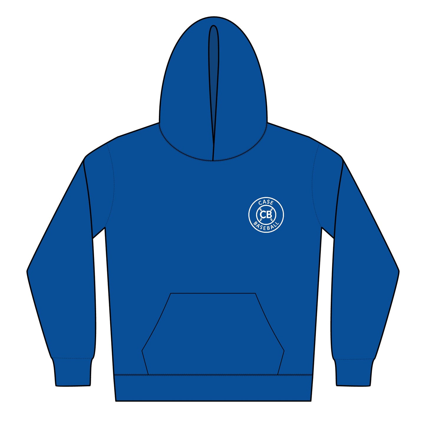 Case Baseball Logo Youth Midweight Hooded Sweatshirt
