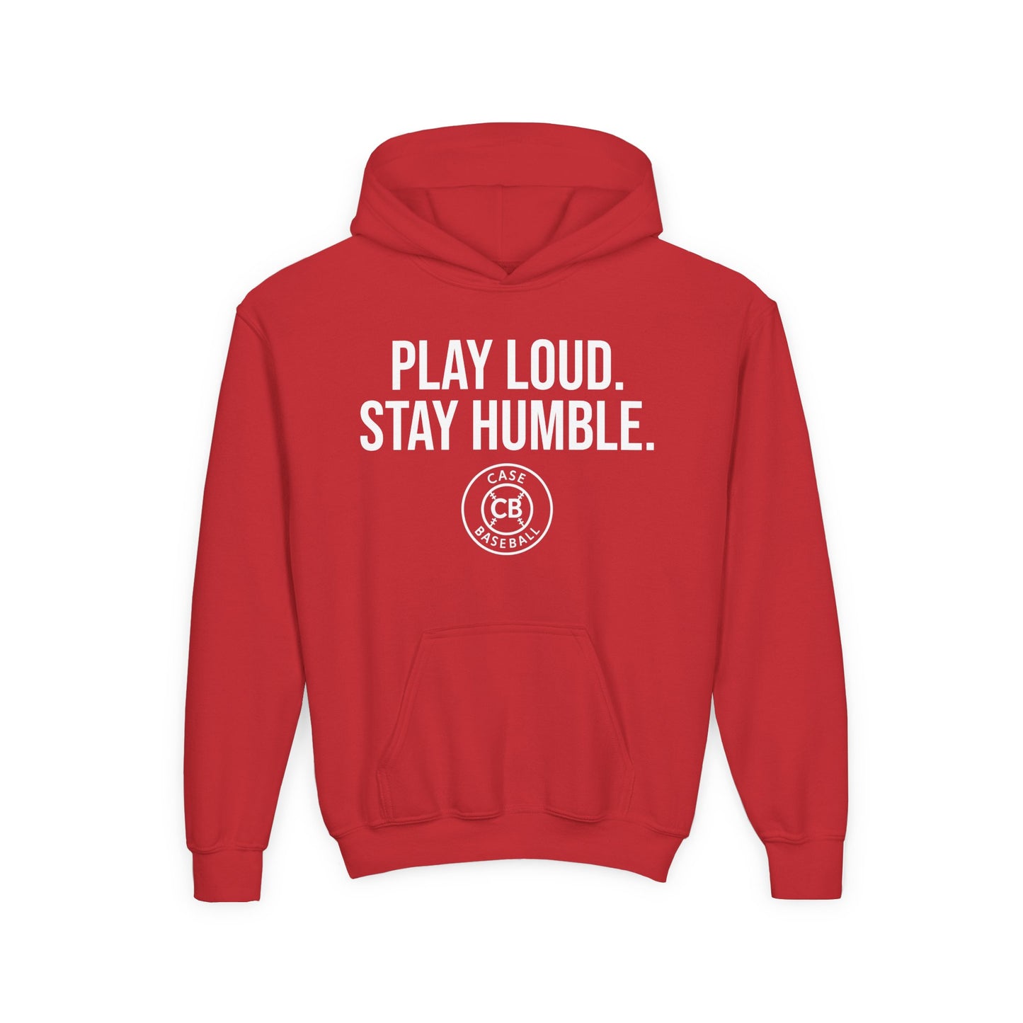 Play Loud. Stay Humble. Youth Heavy Blend Hooded Sweatshirt