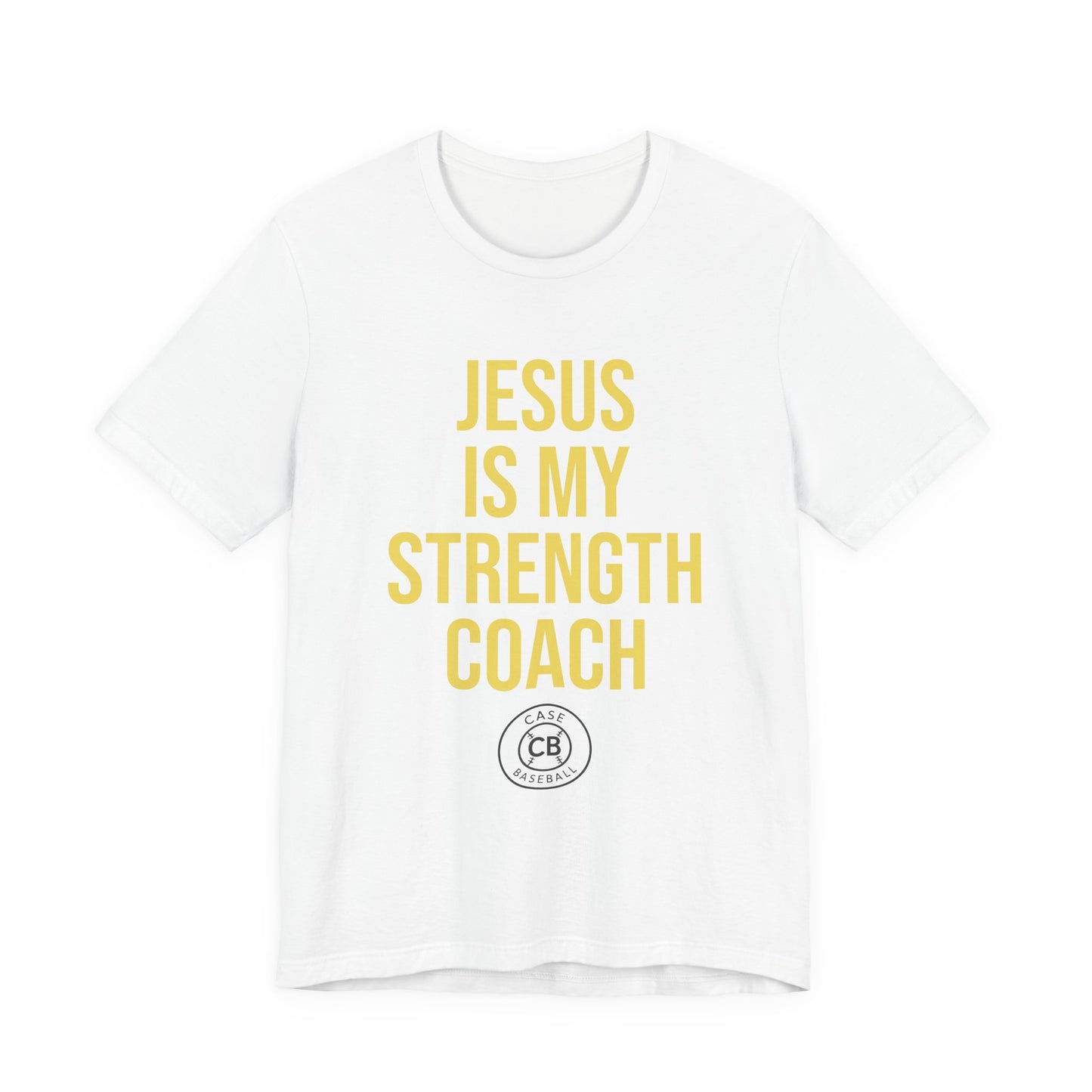 Jesus is My Strength Coach Unisex Jersey Short Sleeve Tee