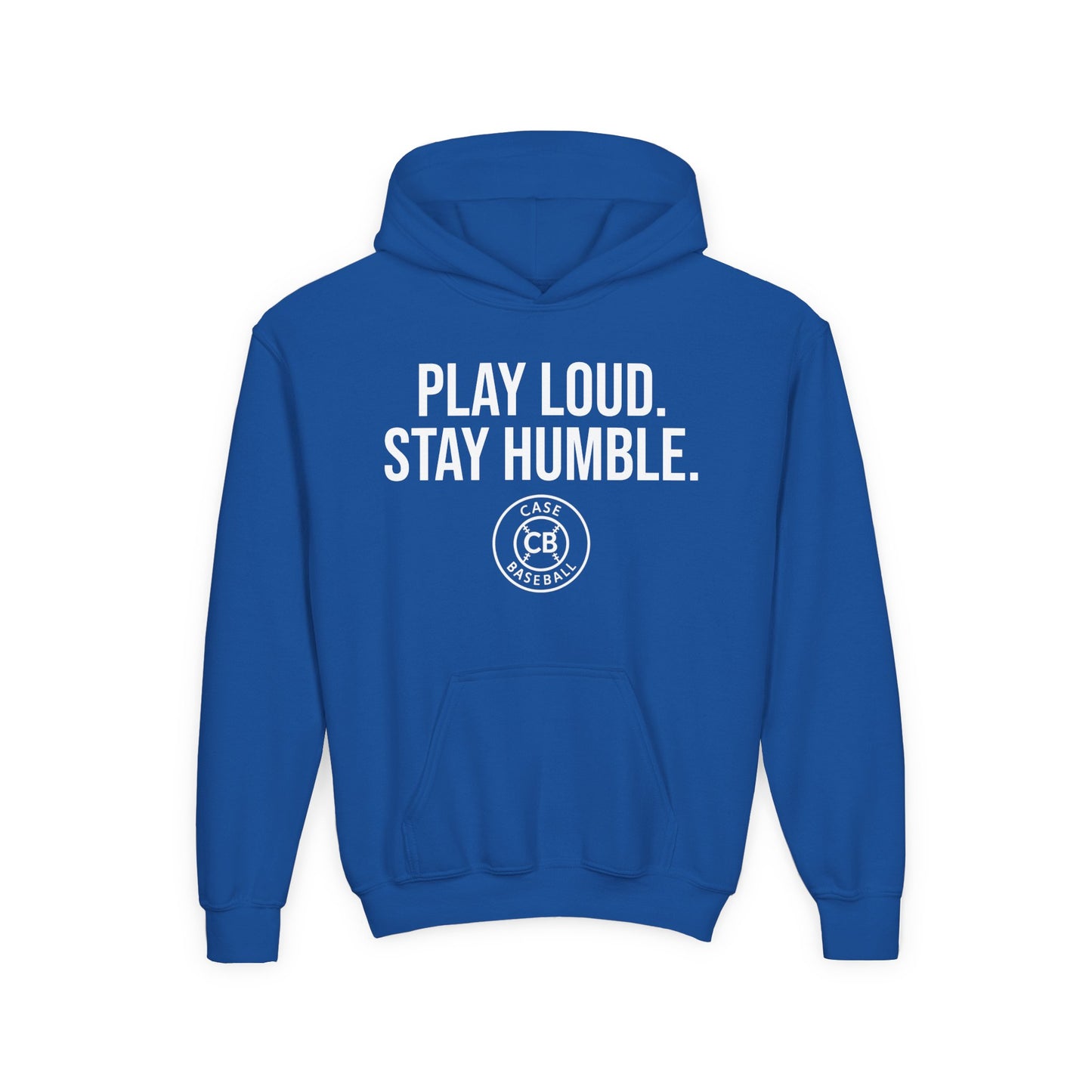 Play Loud. Stay Humble. Youth Heavy Blend Hooded Sweatshirt