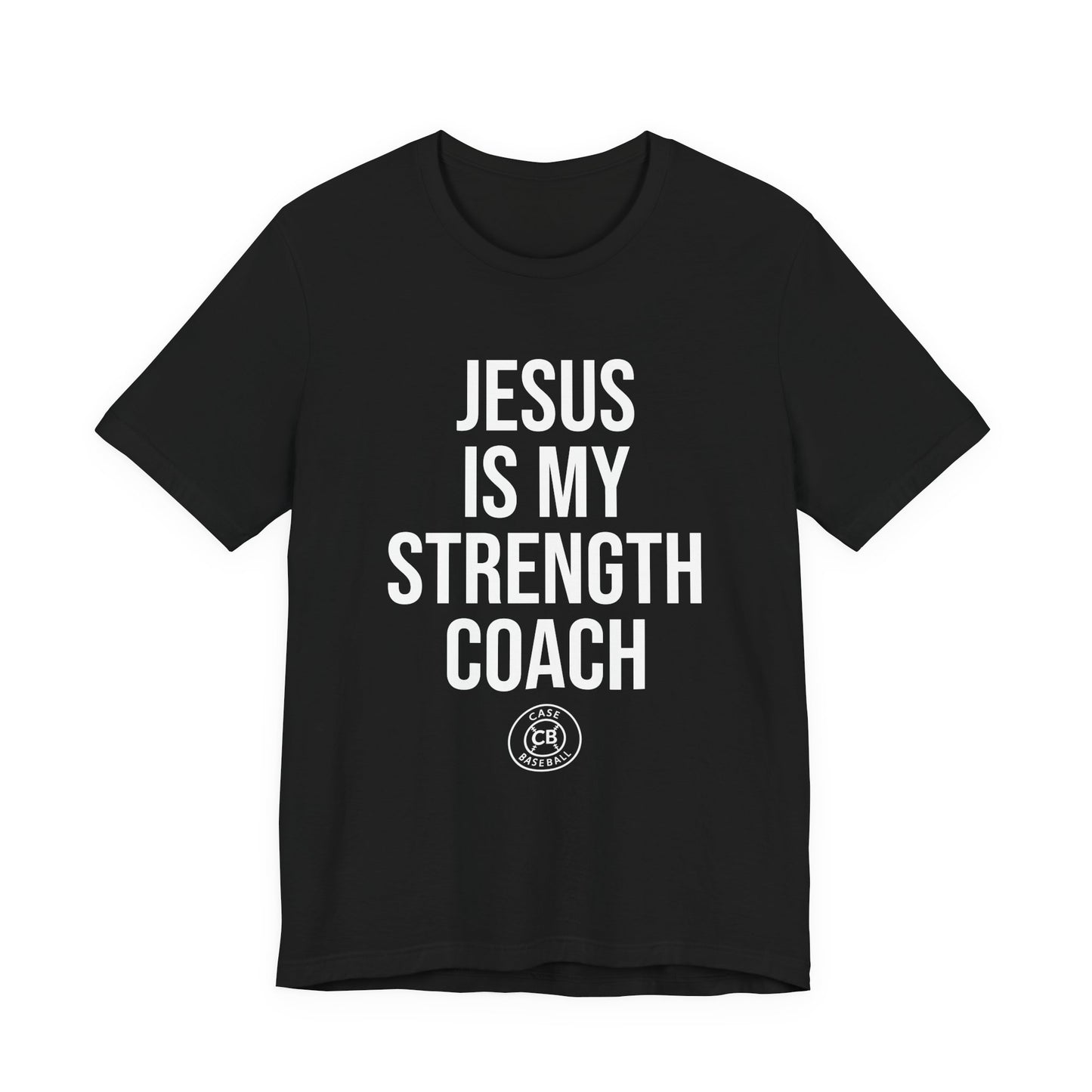 Jesus is My Strength Coach Unisex Jersey Short Sleeve Tee