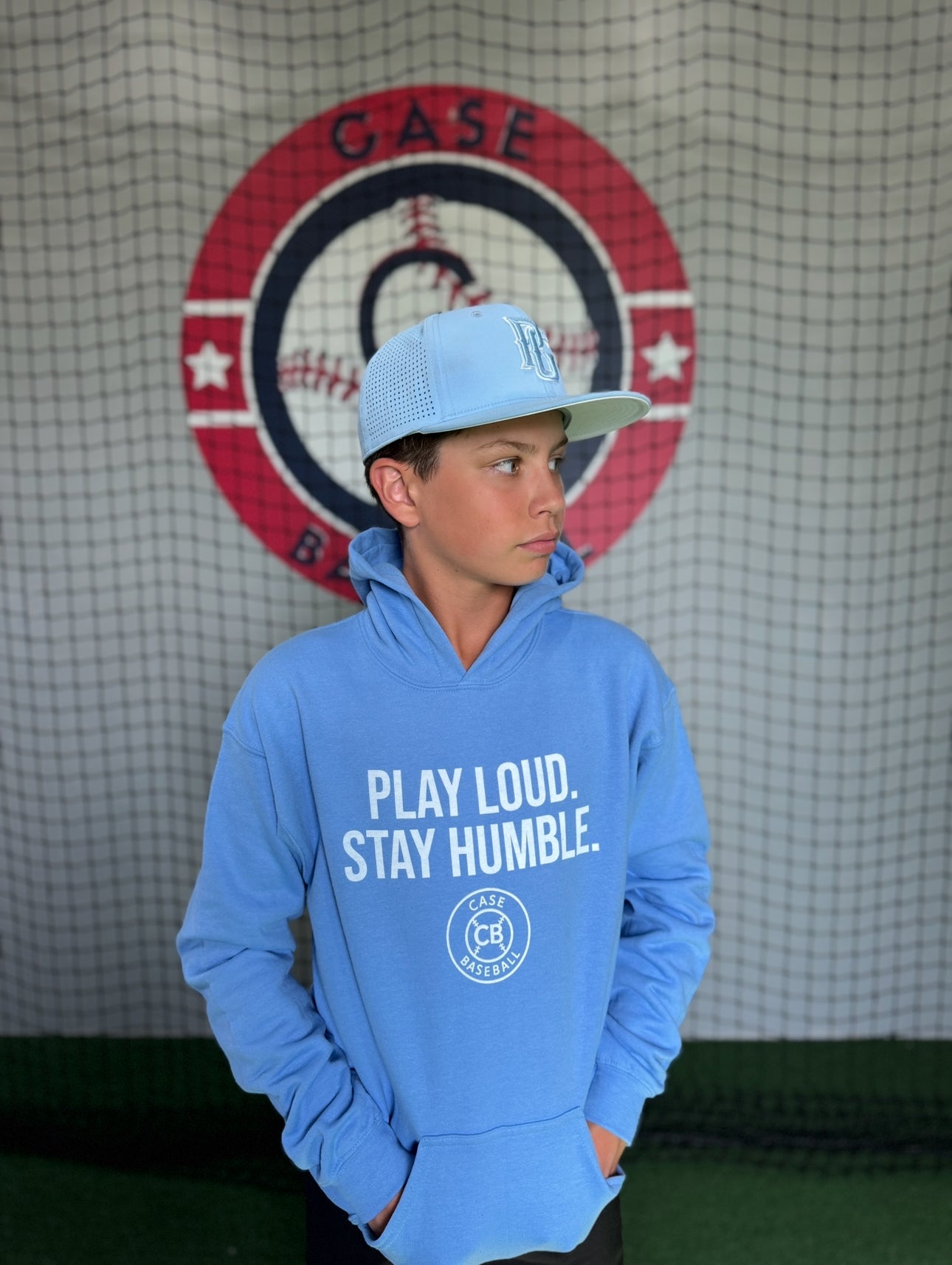 Play Loud. Stay Humble. Youth Heavy Blend Hooded Sweatshirt