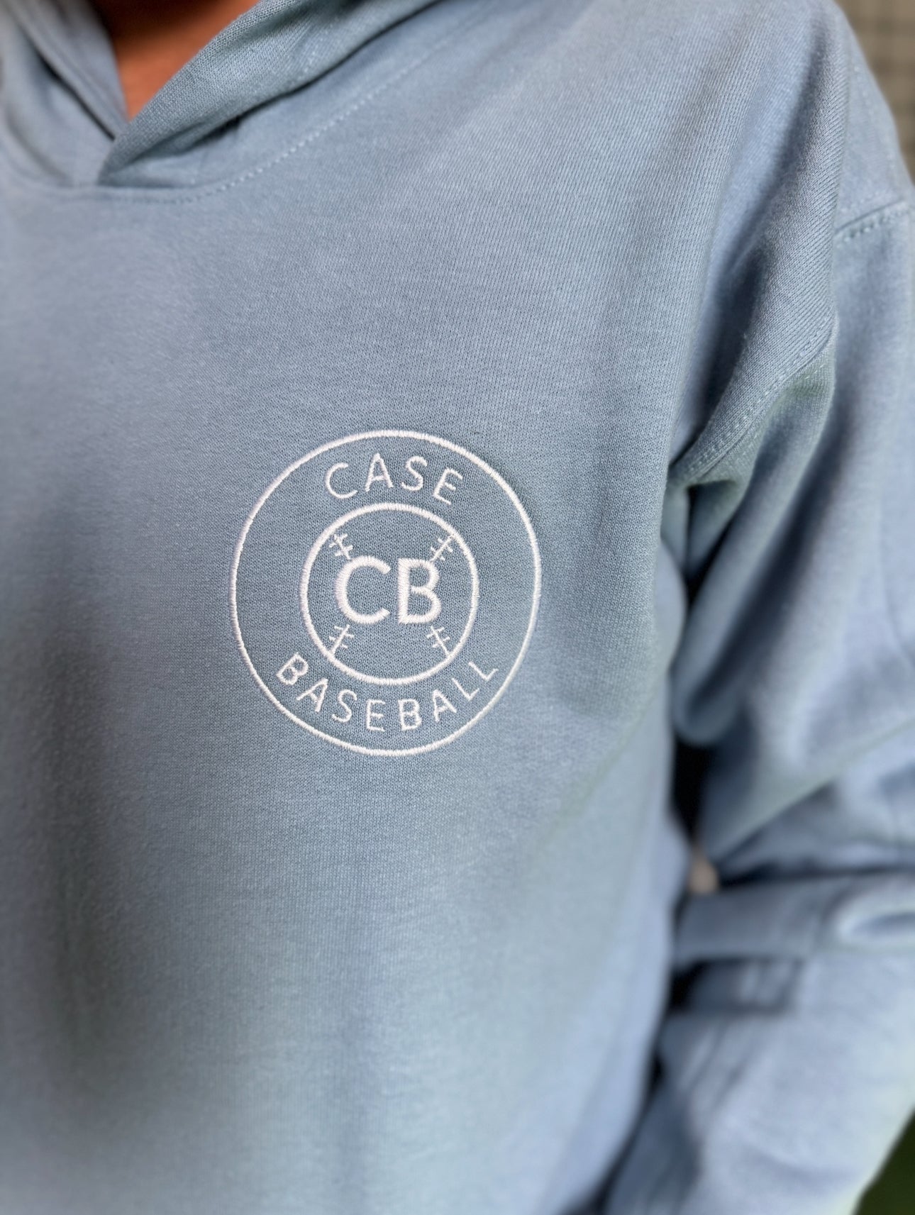 Case Baseball Logo Youth Midweight Hooded Sweatshirt
