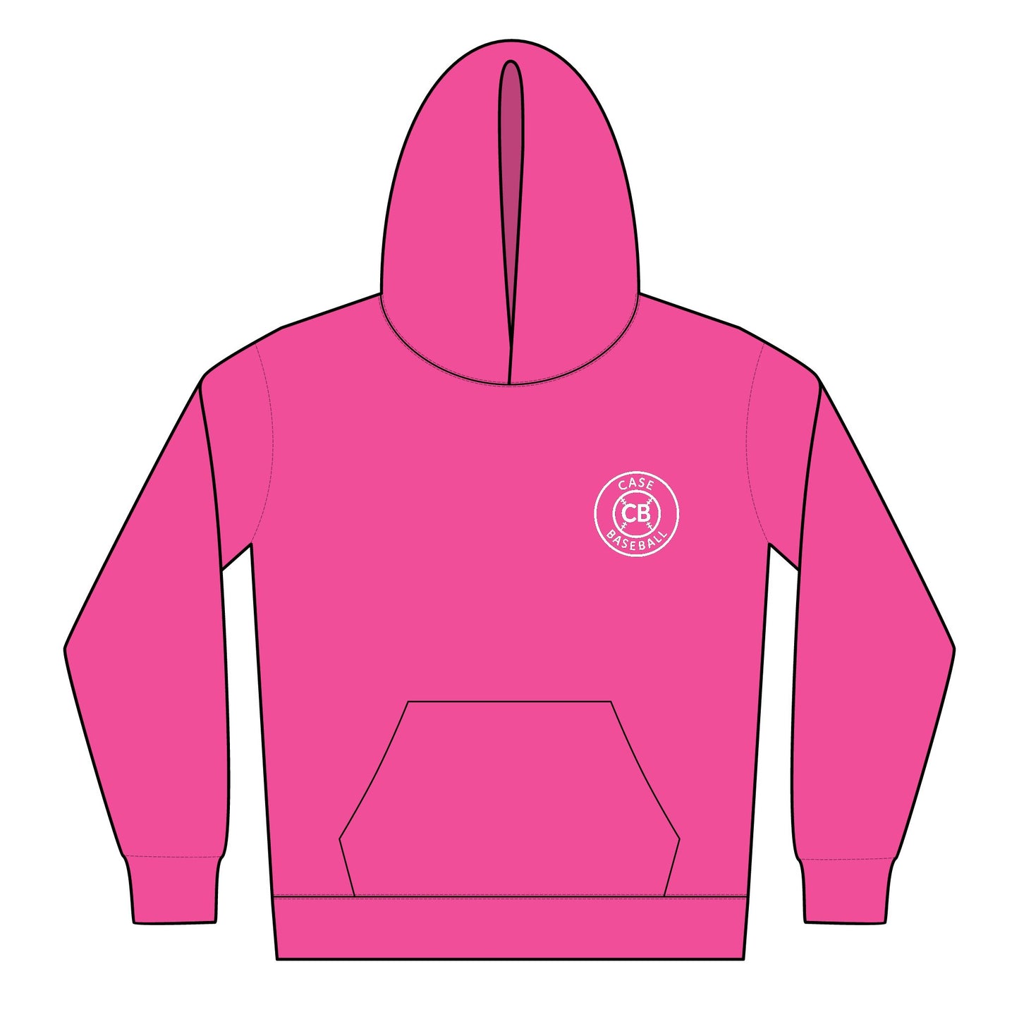Case Baseball Logo Youth Midweight Hooded Sweatshirt