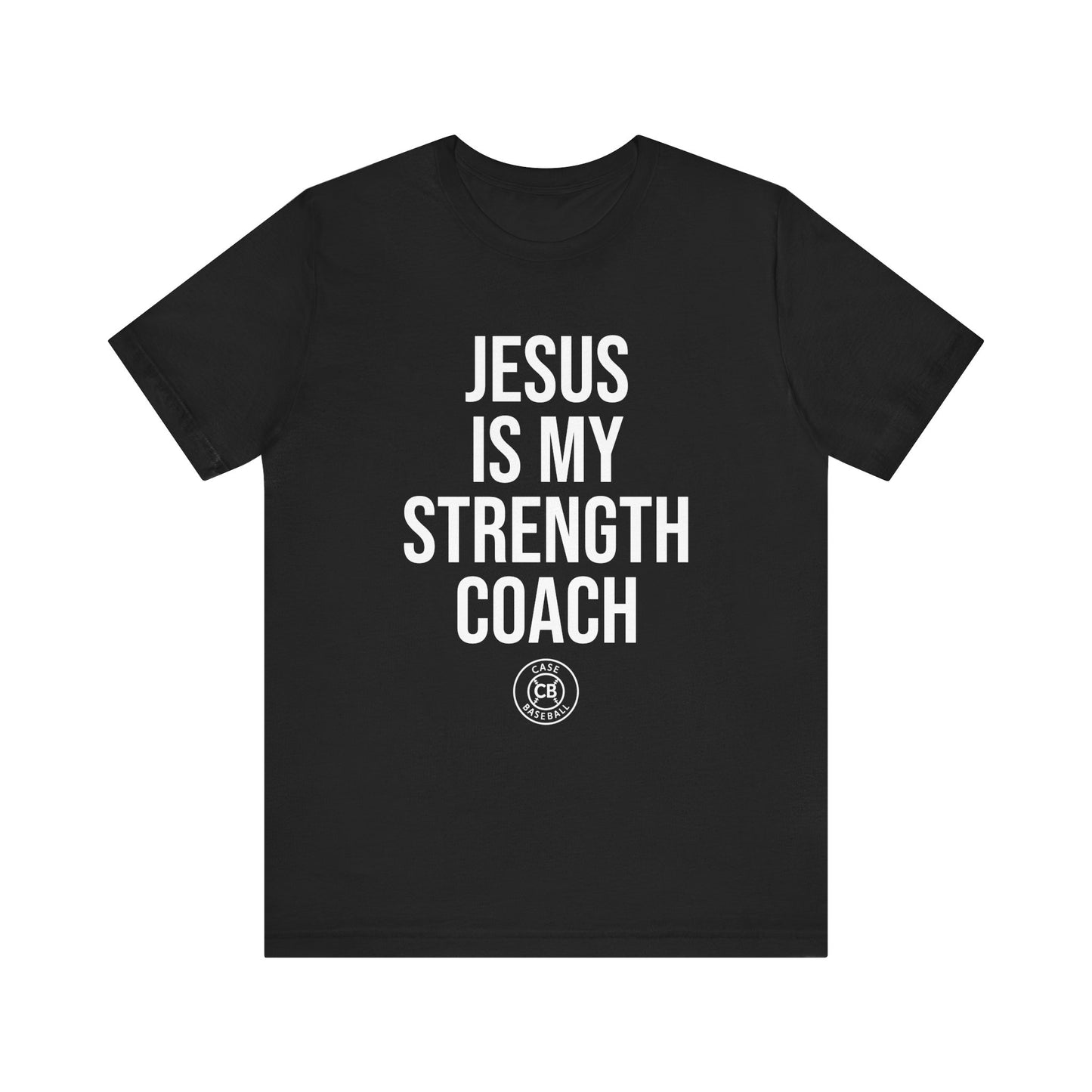 Jesus is My Strength Coach Unisex Jersey Short Sleeve Tee